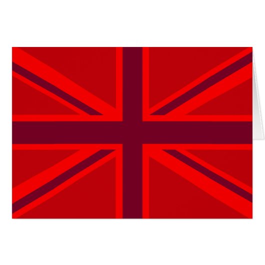 Red Accent Union Jack Design (Vorderseite (Horizontal))