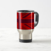 Red Accent Union Jack Design Reisebecher (VorderseiteRechts)