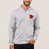 RED ACCORDION ILLUSTRATION HOODIE (Vorderseite)