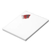 Red Accordion Notizblock (Rotiert)