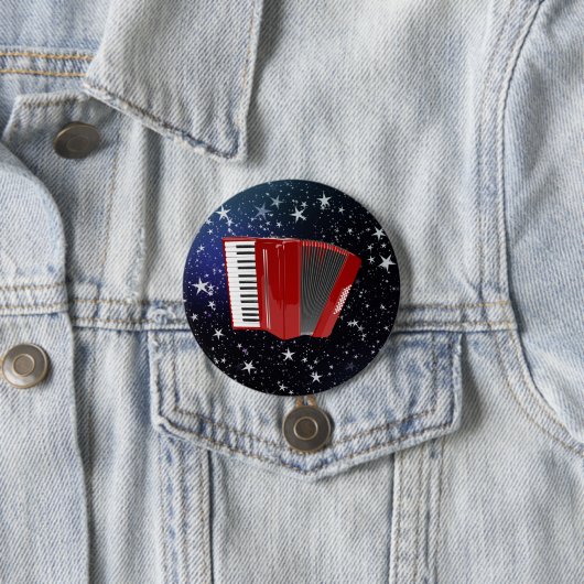 Red Accordion on Night Sky Button (Beispiel)
