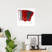Red Accordion Poster (Heimbüro)