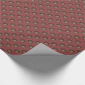 Red Acorn Wrapping Paper Geschenkpapier (Ecke)