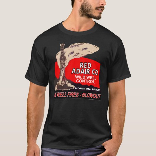 Red Adair Co. Logo Reproduction - Öl-Brunnen T-Shirt (Vorderseite)