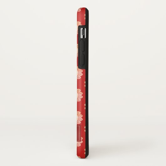 Red Add Your Name Hamster Case-Mate iPhone Hülle (Hinten/Links)