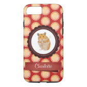 Red Add Your Name Hamster Case-Mate iPhone Hülle (Rückseite)
