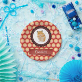 Red Add Your Name Hamster Pappteller (Party)