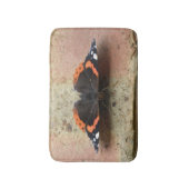 Red Admiral Butterfly Bath Mat Badematte (Vorderseite Vertikal)
