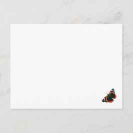 Red Admiral Butterfly Card Postkarte