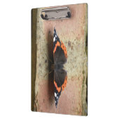 Red Admiral Butterfly Clipboard Klemmbrett (Links)