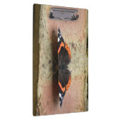 Red Admiral Butterfly Clipboard Klemmbrett (Rechts)