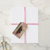 Red Admiral Butterfly Custom Gift Tag Geschenkanhänger (Mit Garn)