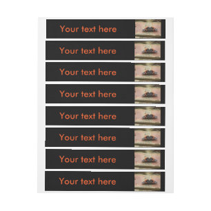 Red Admiral Butterfly Custom Labels Rundum-Adressaufkleber
