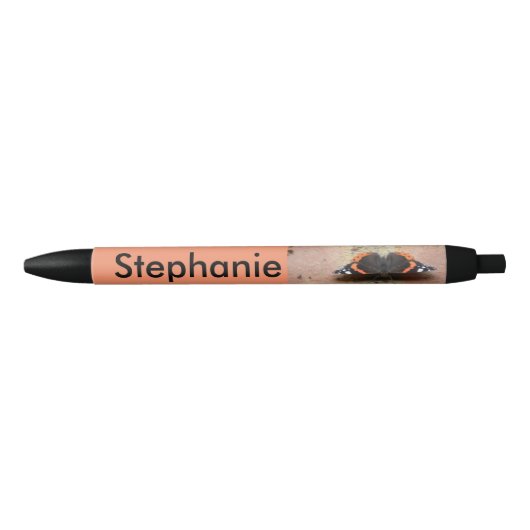 Red Admiral Butterfly Custom Pen Kugelschreiber (Vorderseite)