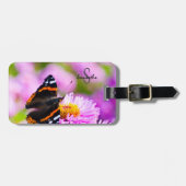 Red Admiral Butterfly Gepäckmarke Gepäckanhänger (Vorderseite horizontal)