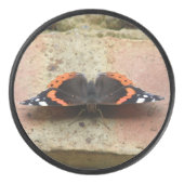 Red Admiral Butterfly Hockey Puck (Vorderseite)