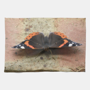 Red Admiral Butterfly Küchentuch