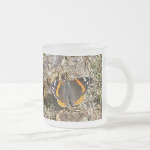Red Admiral Butterfly Mattglastasse