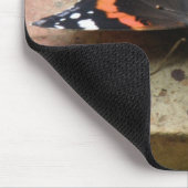 Red Admiral Butterfly Mousepad (Ecke)