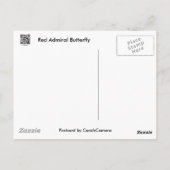 Red Admiral Butterfly on Beach Coordinated Items Postkarte (Rückseite)