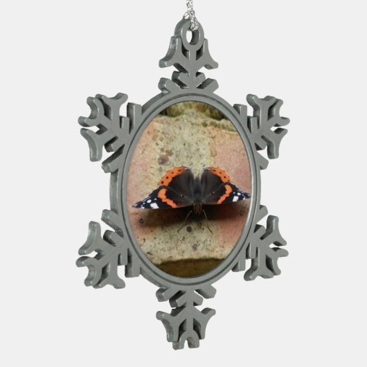 Red Admiral Butterfly Ornament (Links)