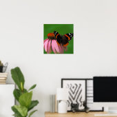 Red Admiral Butterfly Poster (Heimbüro)
