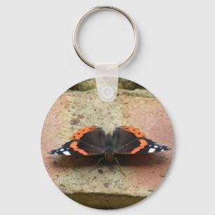Red Admiral Butterfly Schlüsselanhänger