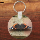 Red Admiral Butterfly Schlüsselanhänger (Vorderseite)