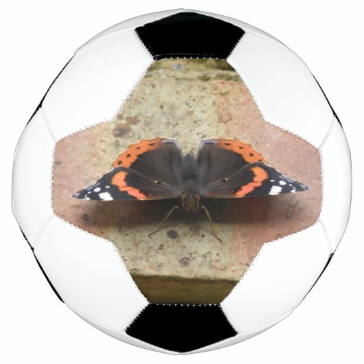 Red Admiral Butterfly Soccer Ball (Vorderseite)