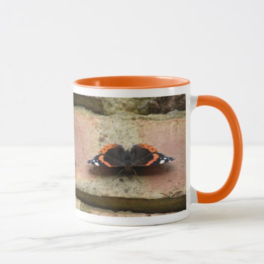 Red Admiral Butterfly Tasse (Rechts)