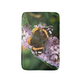 Red Admiral Butterfly und Buddleia Bath Mat Badematte (Vorderseite Vertikal)