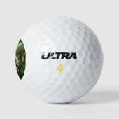 Red Admiral Butterfly und Buddleia Golf Ball (Logo)
