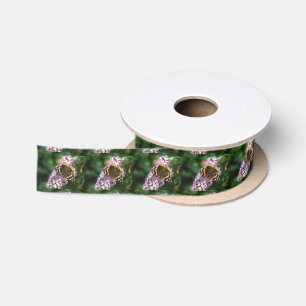 Red Admiral Butterfly und Buddleia Ribbon Satinband