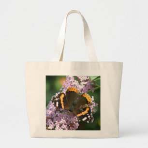 Red Admiral Butterfly und Buddleia Tote Bag Jumbo Stoffbeutel