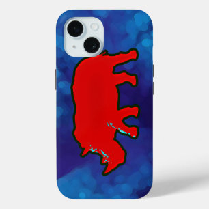 Red Africa Rhinoceros Case-Mate iPhone Hülle
