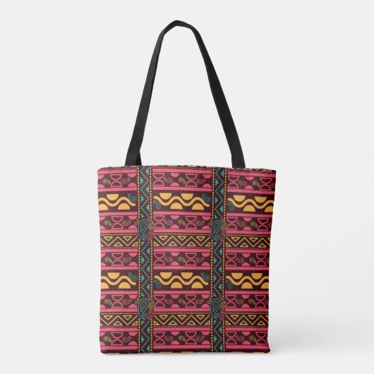 Red African Aztec Tasche (Rückseite)