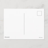 Red Afro Unicorn Postkarte (Rückseite)