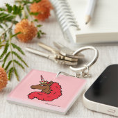 Red Afro Unicorn Schlüsselanhänger (Vorderseite rechts)