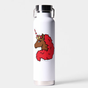 Red Afro Unicorn Trinkflasche