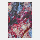 Red Agate Crystal Geode Abstrakt Geschirrtuch (Vertikal)