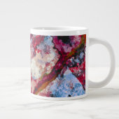 Red Agate Crystal Geode Abstrakt Jumbo-Tasse (Rechts)