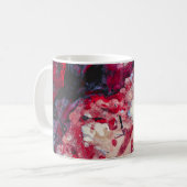 Red Agate Crystal Geode Abstrakt Kaffeetasse (Vorderseite Links)