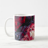 Red Agate Crystal Geode Abstrakt Kaffeetasse (Links)