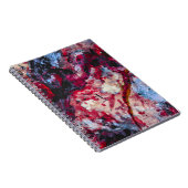 Red Agate Crystal Geode Abstrakt Notizblock (Rechte Seite)