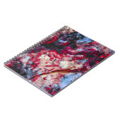 Red Agate Crystal Geode Abstrakt Notizblock (Linke Seite)