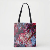 Red Agate Crystal Geode Abstrakt Tasche (Vorderseite)