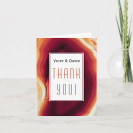 Red agate Slice geode Hochzeit Danke Foto