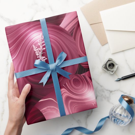 Red Agate Weihnachtsschmuck Wrapping Paper Geschenkpapier (Schenken)