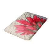 Red Agave Blume Badematte (Schrägansicht)