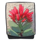 Red Agave Blume Rucksack (Vorderseite)